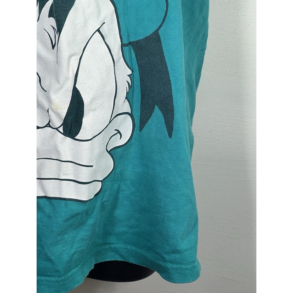 as is-small stain- vtg disney resort tank top donald duck green  mens M - Picture 3 of 10